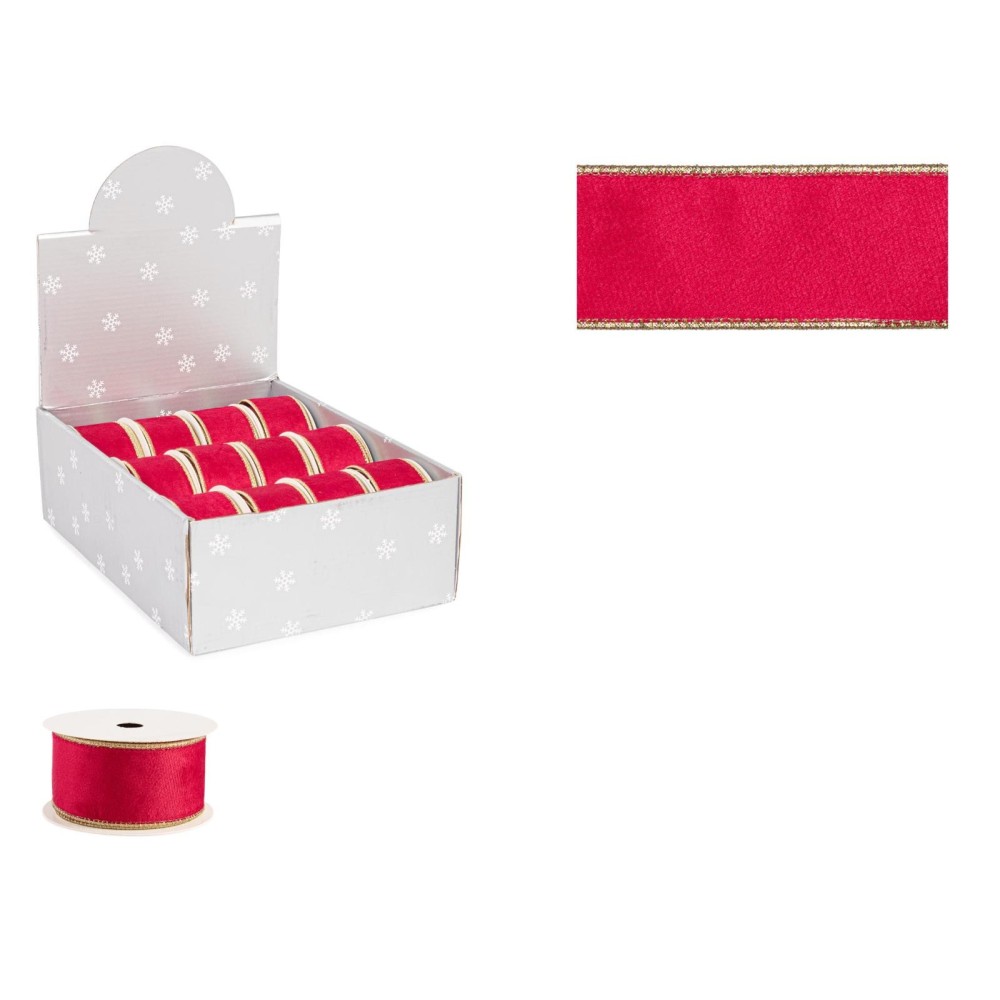 NASTRO VELVET 5M ROSSO DISP12